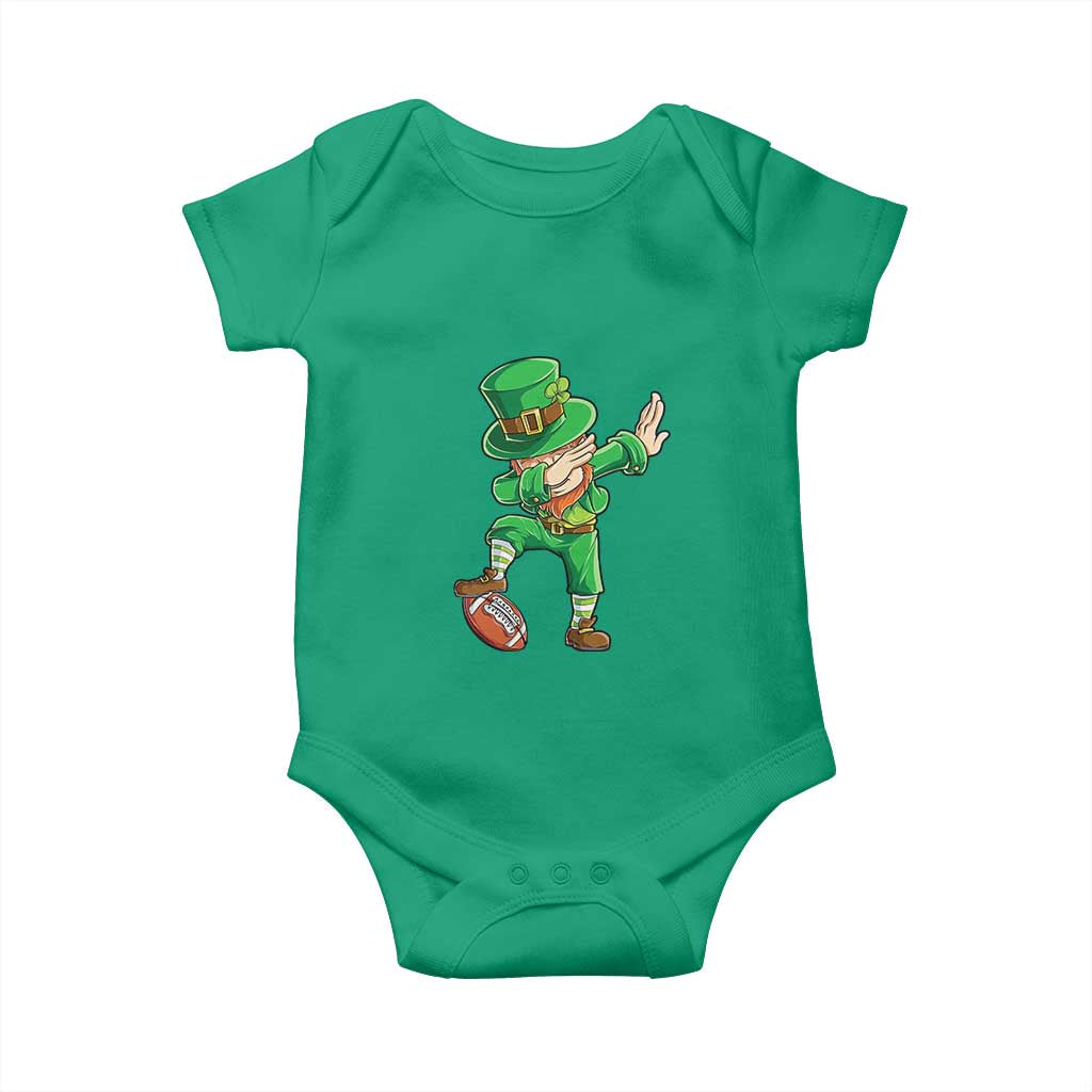 Dabbing Leprechaun Football Baby Onesie St Patricks Day Sports Lover