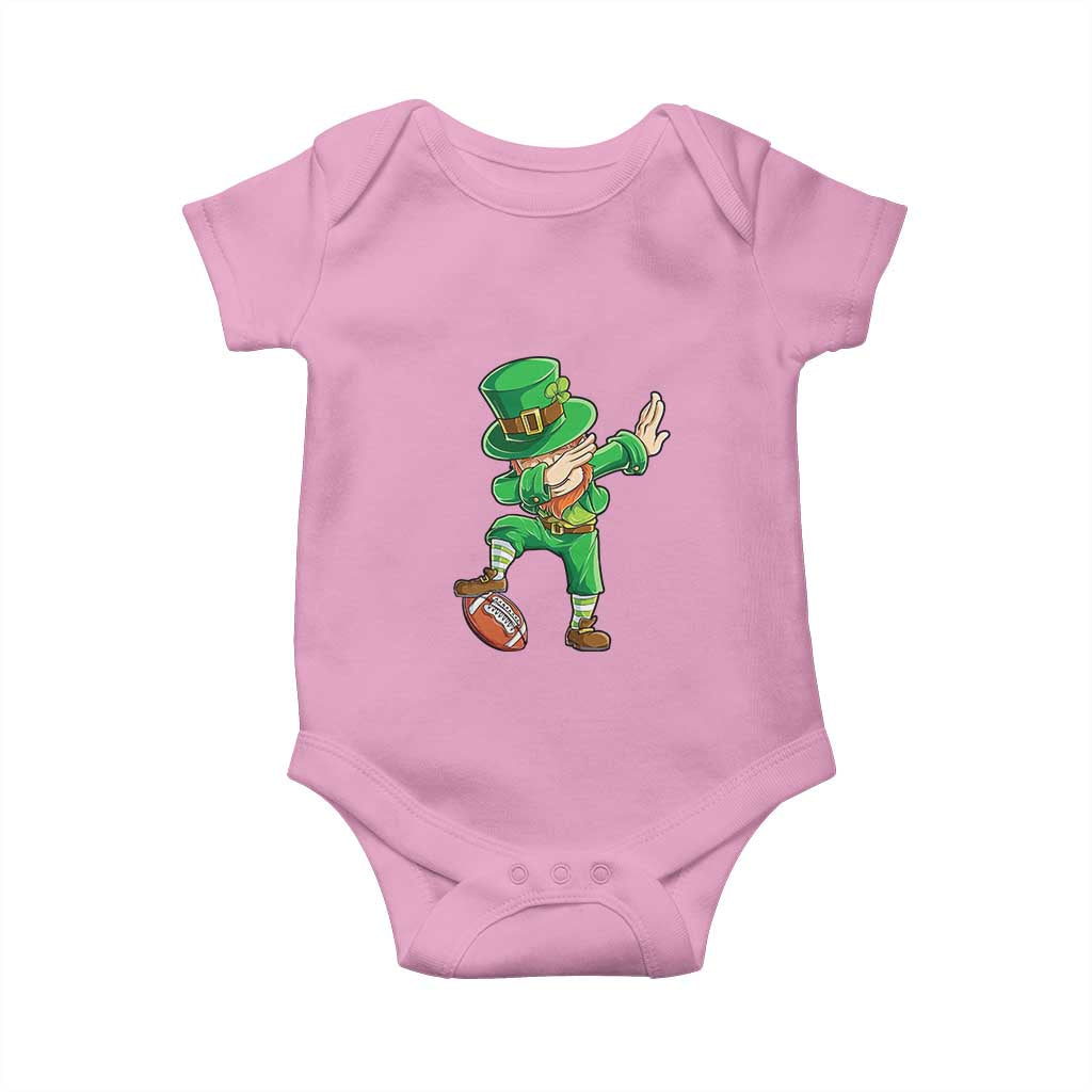 Dabbing Leprechaun Football Baby Onesie St Patricks Day Sports Lover
