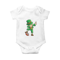 Dabbing Leprechaun Football Baby Onesie St Patricks Day Sports Lover