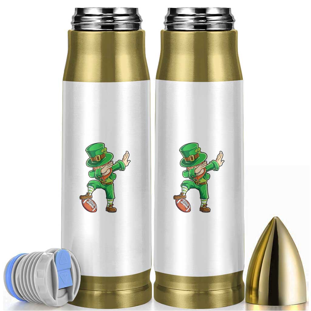 Dabbing Leprechaun Football Bullet Tumbler St Patricks Day Sports Lover
