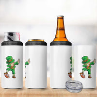 Dabbing Leprechaun Football 4 in 1 Can Cooler Tumbler St Patricks Day Sports Lover