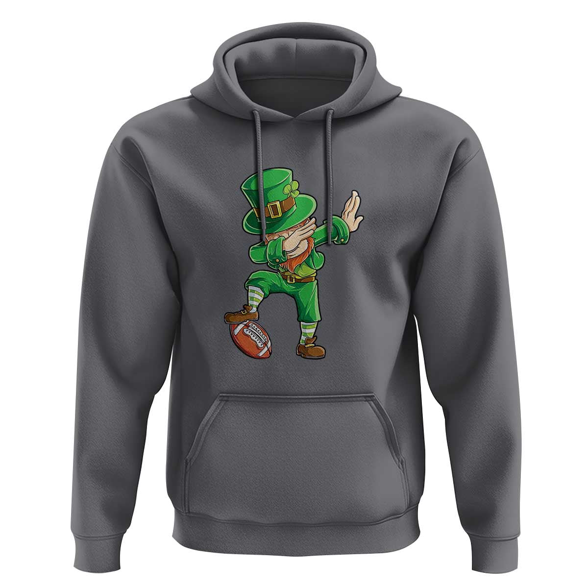 Dabbing Leprechaun Football Hoodie St Patricks Day Sports Lover