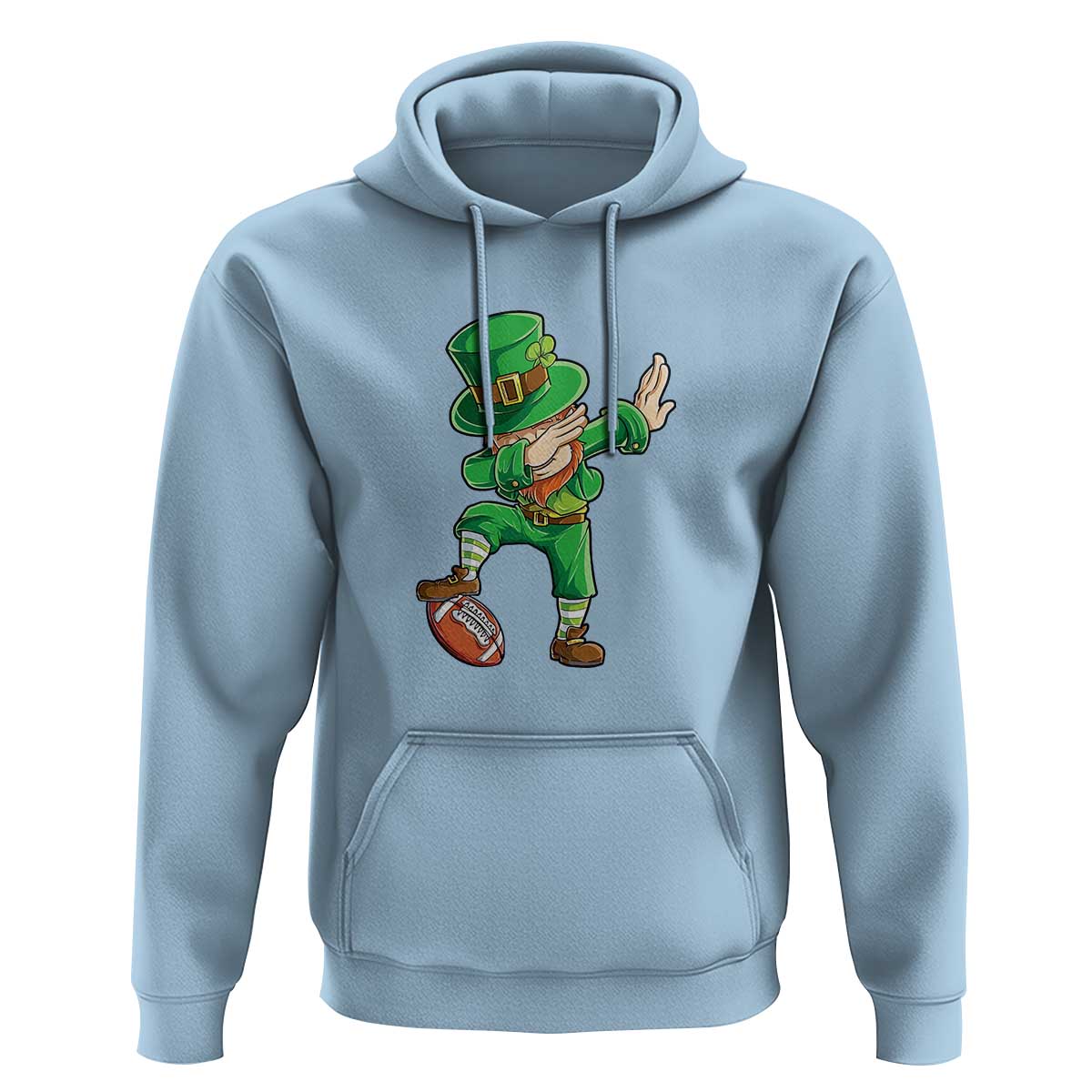 Dabbing Leprechaun Football Hoodie St Patricks Day Sports Lover