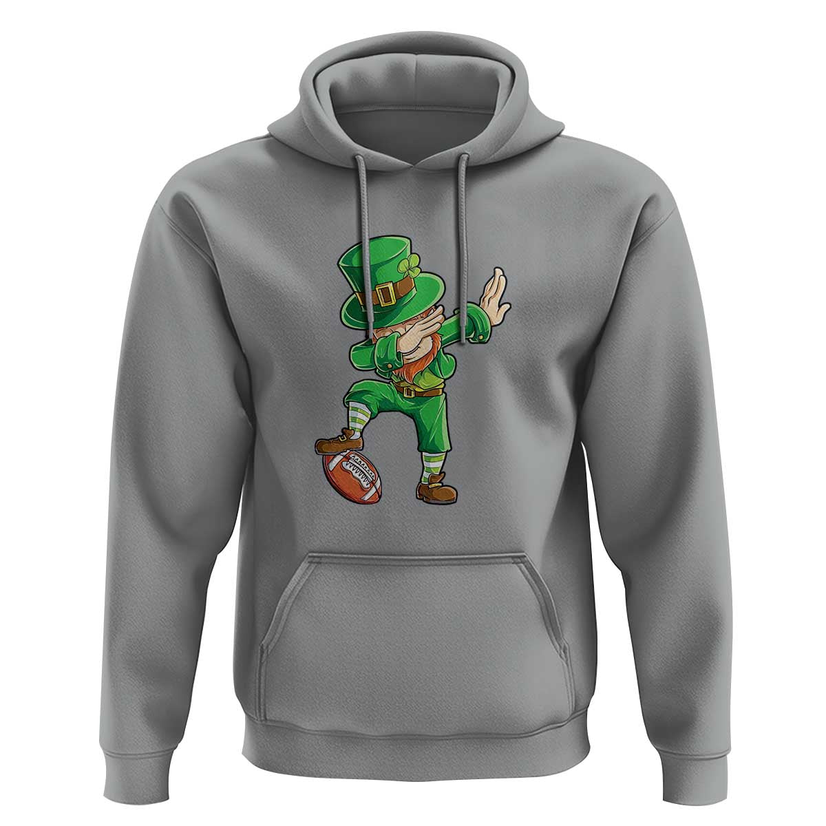 Dabbing Leprechaun Football Hoodie St Patricks Day Sports Lover