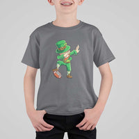 Dabbing Leprechaun Football T Shirt For Kid St Patricks Day Sports Lover