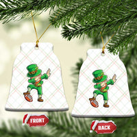 Dabbing Leprechaun Football Ceramic Ornament St Patricks Day Sports Lover - Wonder Print Shop