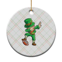 Dabbing Leprechaun Football Ceramic Ornament St Patricks Day Sports Lover - Wonder Print Shop