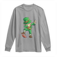Dabbing Leprechaun Football Long Sleeve Shirt St Patricks Day Sports Lover