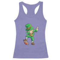Dabbing Leprechaun Football Racerback Tank Top St Patricks Day Sports Lover