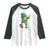 Dabbing Leprechaun Football Raglan Shirt St Patricks Day Sports Lover
