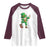 Dabbing Leprechaun Football Raglan Shirt St Patricks Day Sports Lover