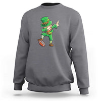 Dabbing Leprechaun Football Sweatshirt St Patricks Day Sports Lover
