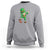 Dabbing Leprechaun Football Sweatshirt St Patricks Day Sports Lover