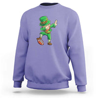 Dabbing Leprechaun Football Sweatshirt St Patricks Day Sports Lover