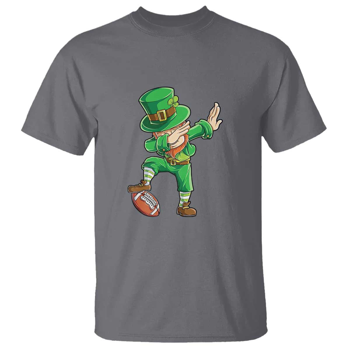 Dabbing Leprechaun Football T Shirt St Patricks Day Sports Lover