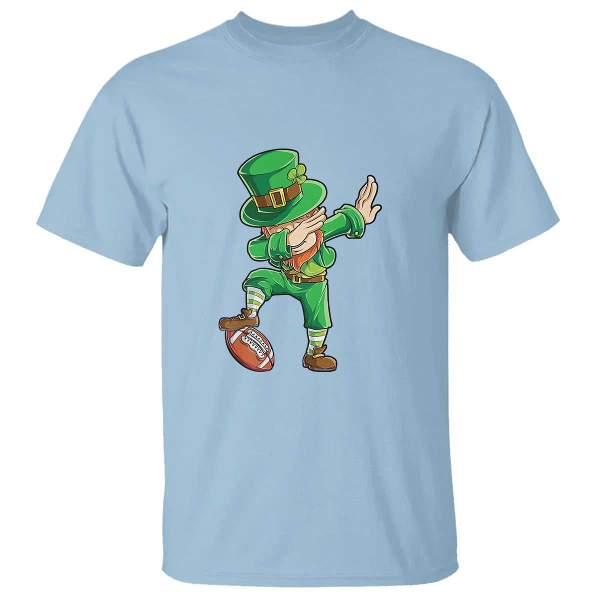 Dabbing Leprechaun Football T Shirt St Patricks Day Sports Lover