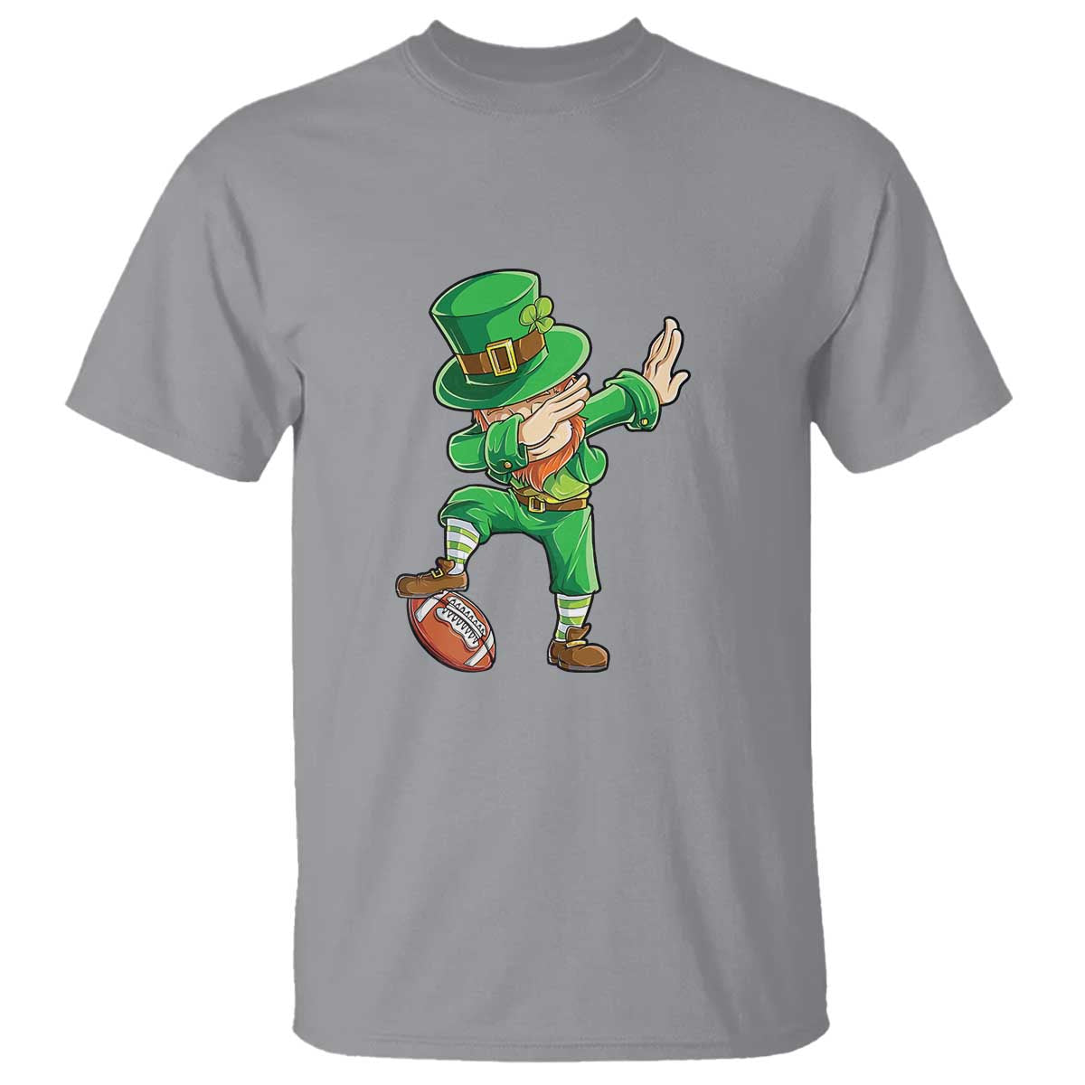 Dabbing Leprechaun Football T Shirt St Patricks Day Sports Lover
