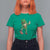 Dabbing Leprechaun Football T Shirt For Women St Patricks Day Sports Lover