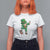 Dabbing Leprechaun Football T Shirt For Women St Patricks Day Sports Lover