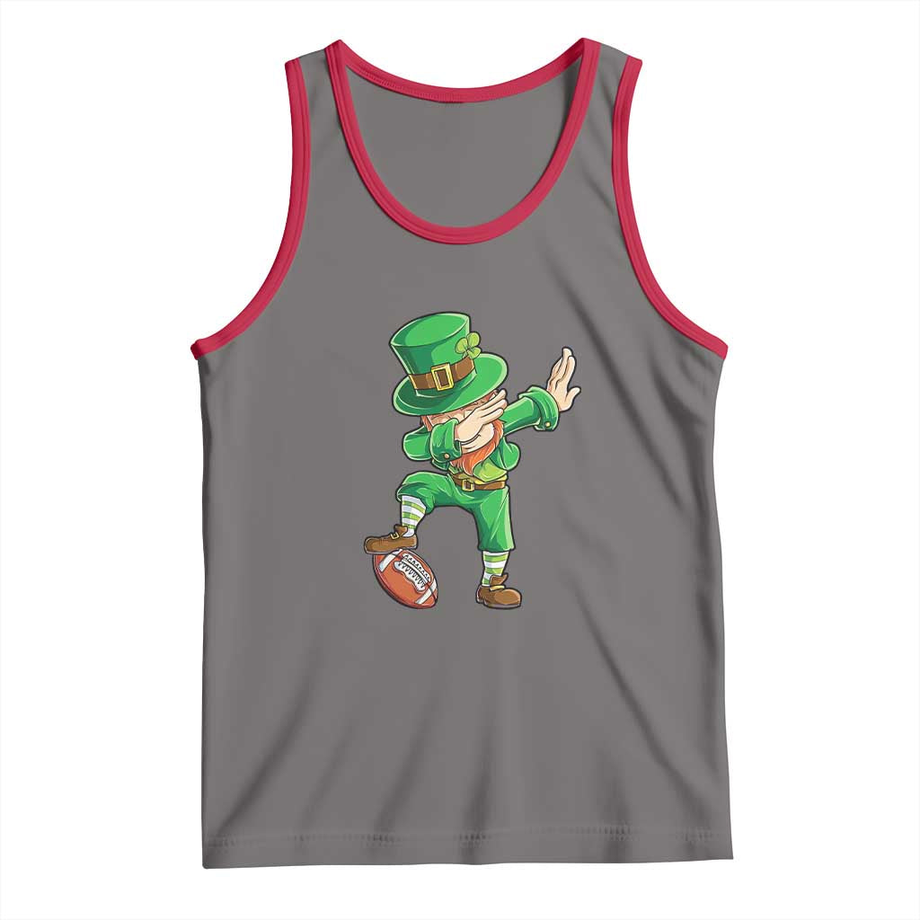 Dabbing Leprechaun Football Tank Top St Patricks Day Sports Lover