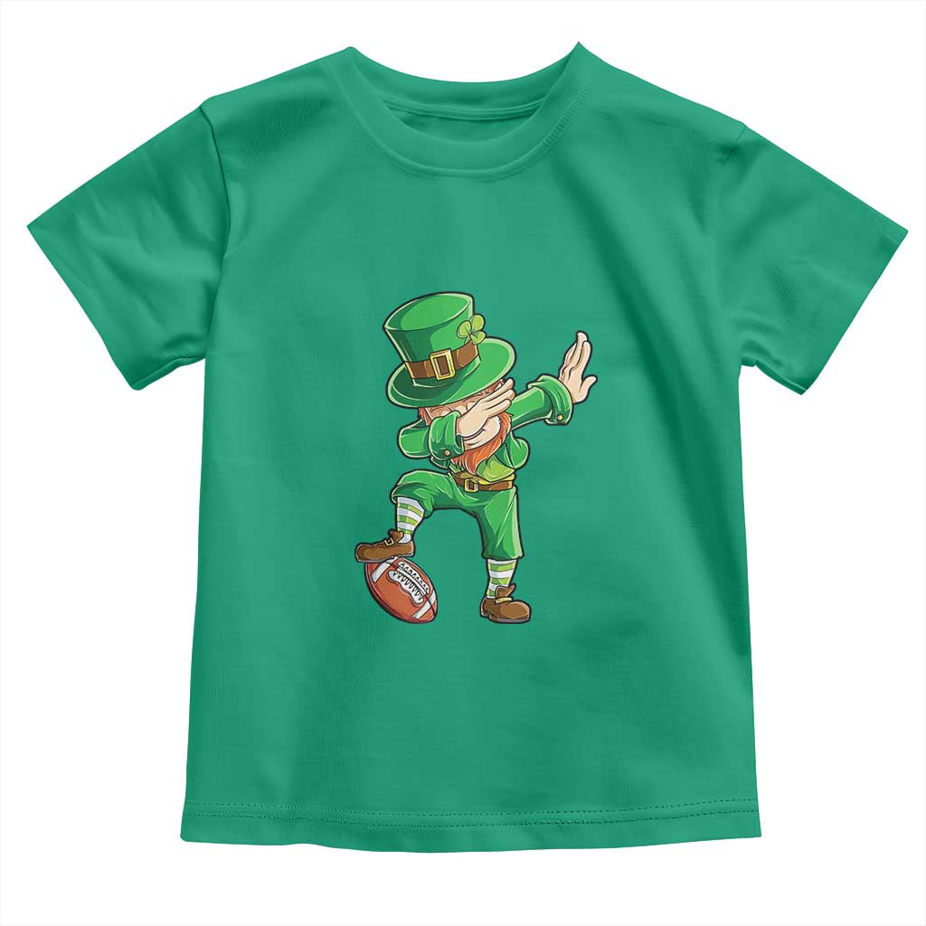 Dabbing Leprechaun Football Toddler T Shirt St Patricks Day Sports Lover