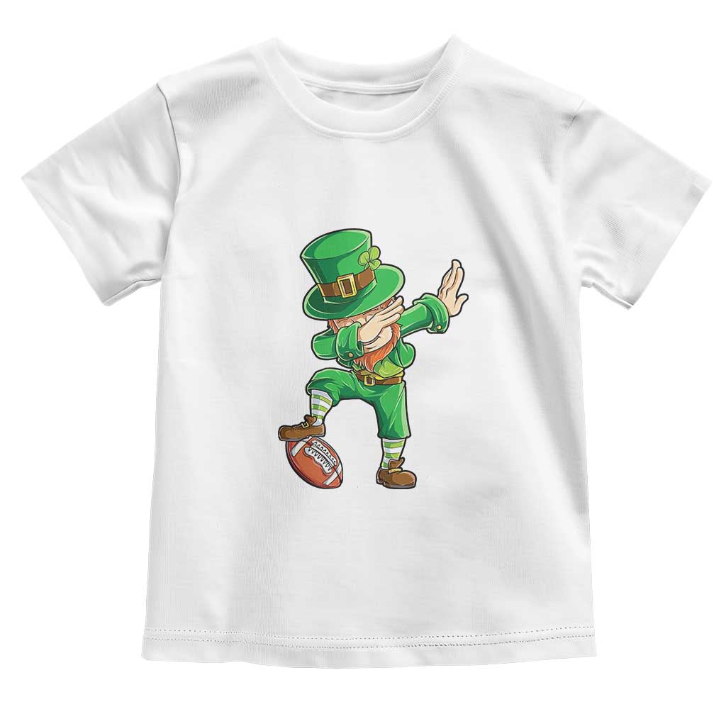 Dabbing Leprechaun Football Toddler T Shirt St Patricks Day Sports Lover