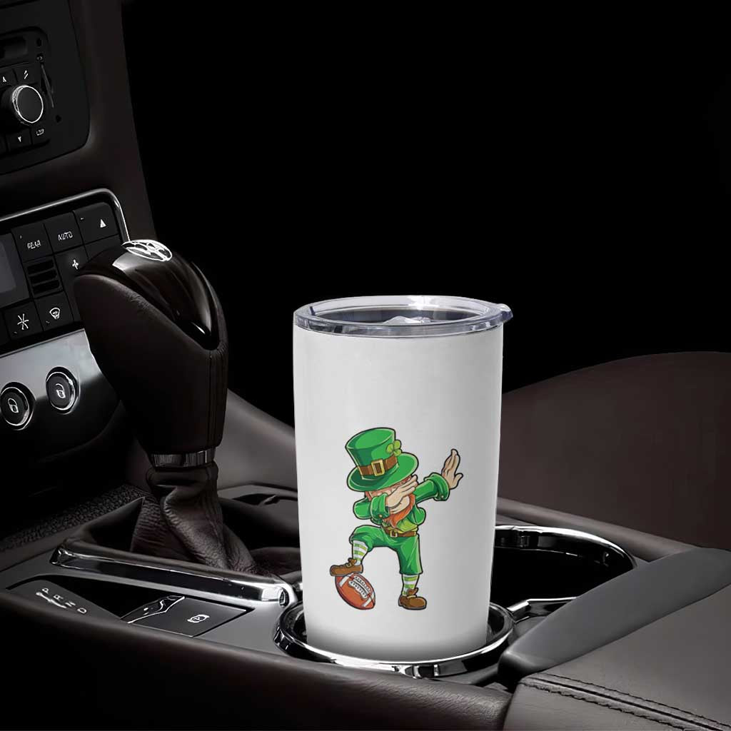 Dabbing Leprechaun Football Tumbler Cup St Patricks Day Sports Lover