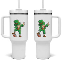Dabbing Leprechaun Football Tumbler With Handle St Patricks Day Sports Lover