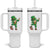 Dabbing Leprechaun Football Tumbler With Handle St Patricks Day Sports Lover