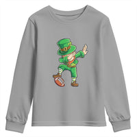 Dabbing Leprechaun Football Youth Sweatshirt St Patricks Day Sports Lover