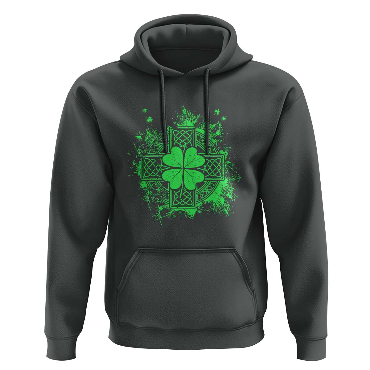 Celtic Knot Irish Shamrock Hoodie St Patricks Day