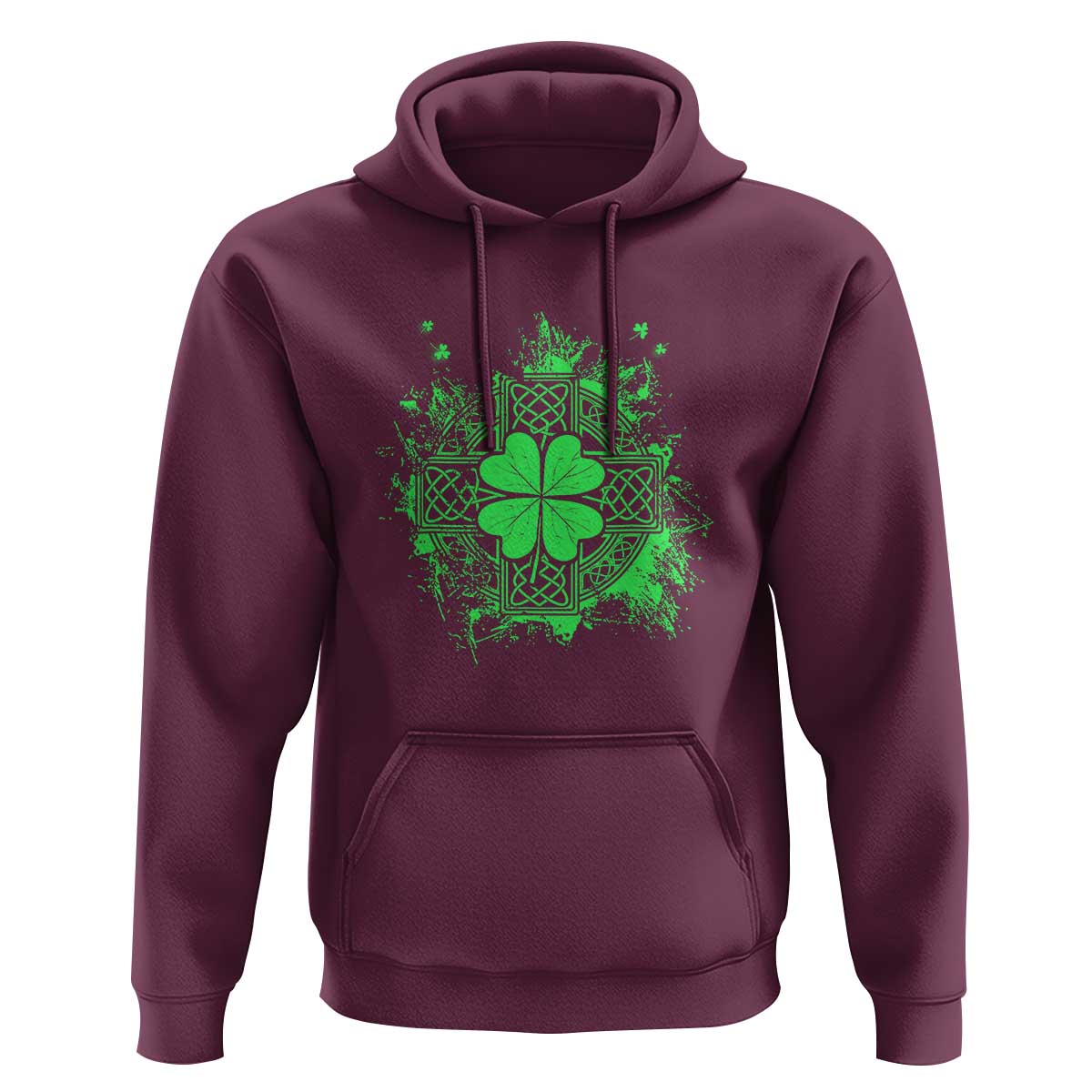 Celtic Knot Irish Shamrock Hoodie St Patricks Day