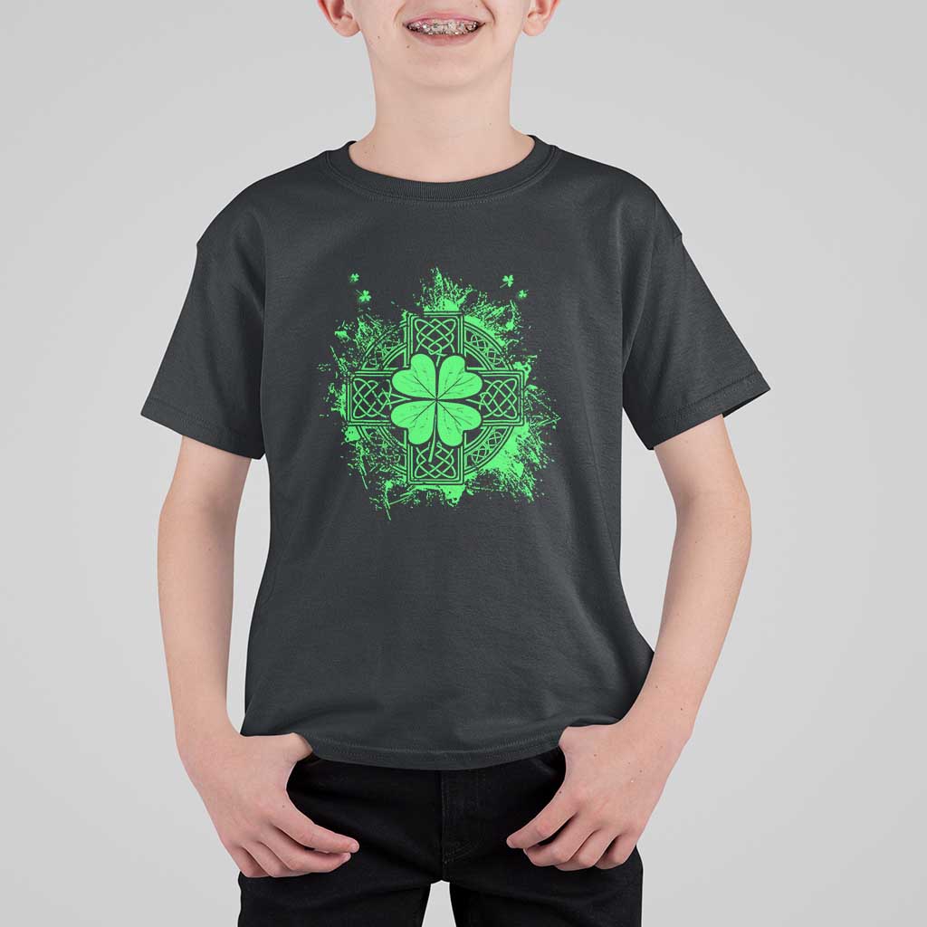 Celtic Knot Irish Shamrock T Shirt For Kid St Patricks Day