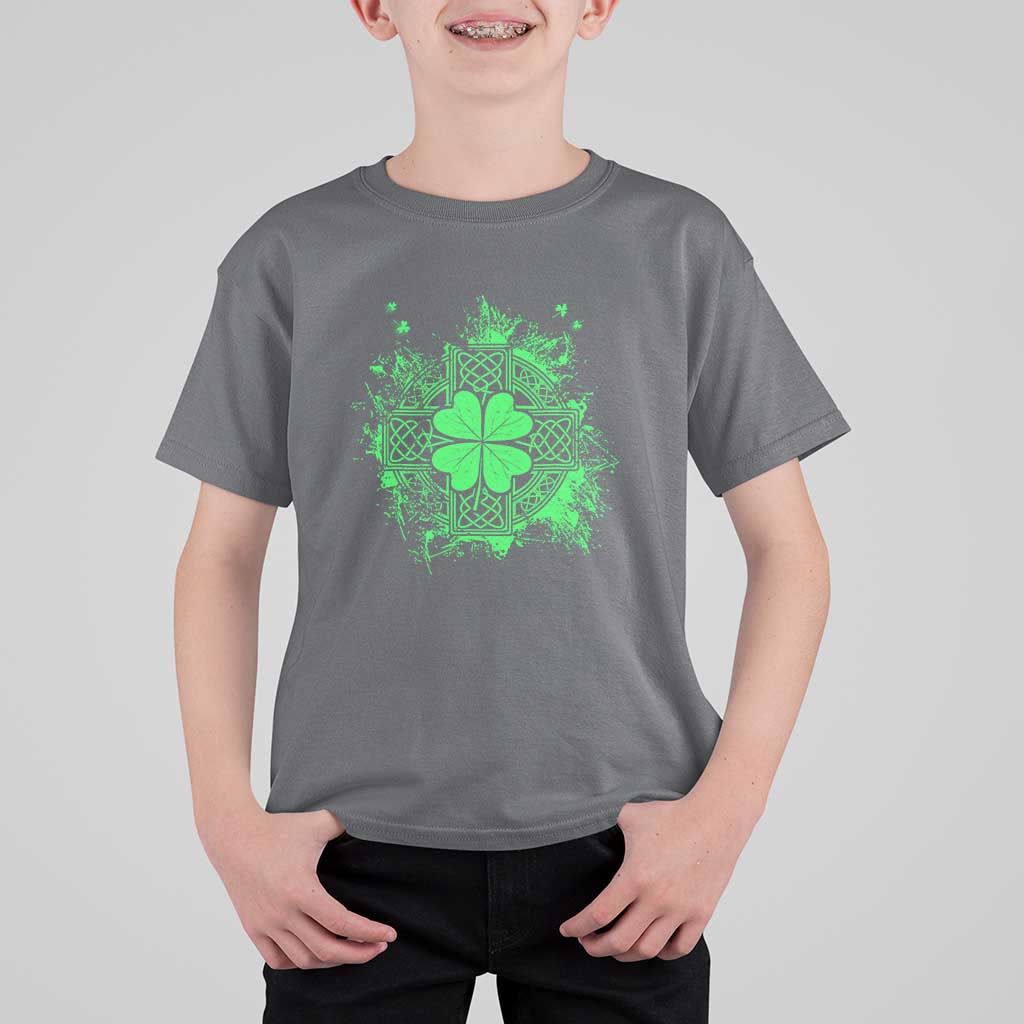 Celtic Knot Irish Shamrock T Shirt For Kid St Patricks Day