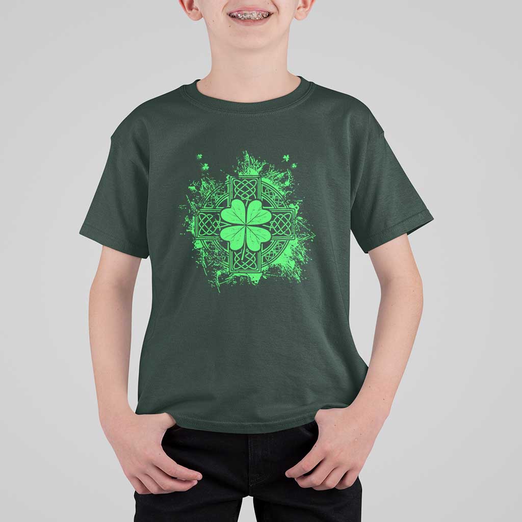 Celtic Knot Irish Shamrock T Shirt For Kid St Patricks Day