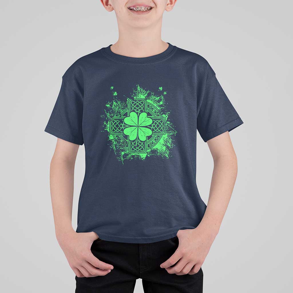 Celtic Knot Irish Shamrock T Shirt For Kid St Patricks Day