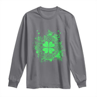 Celtic Knot Irish Shamrock Long Sleeve Shirt St Patricks Day