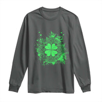 Celtic Knot Irish Shamrock Long Sleeve Shirt St Patricks Day