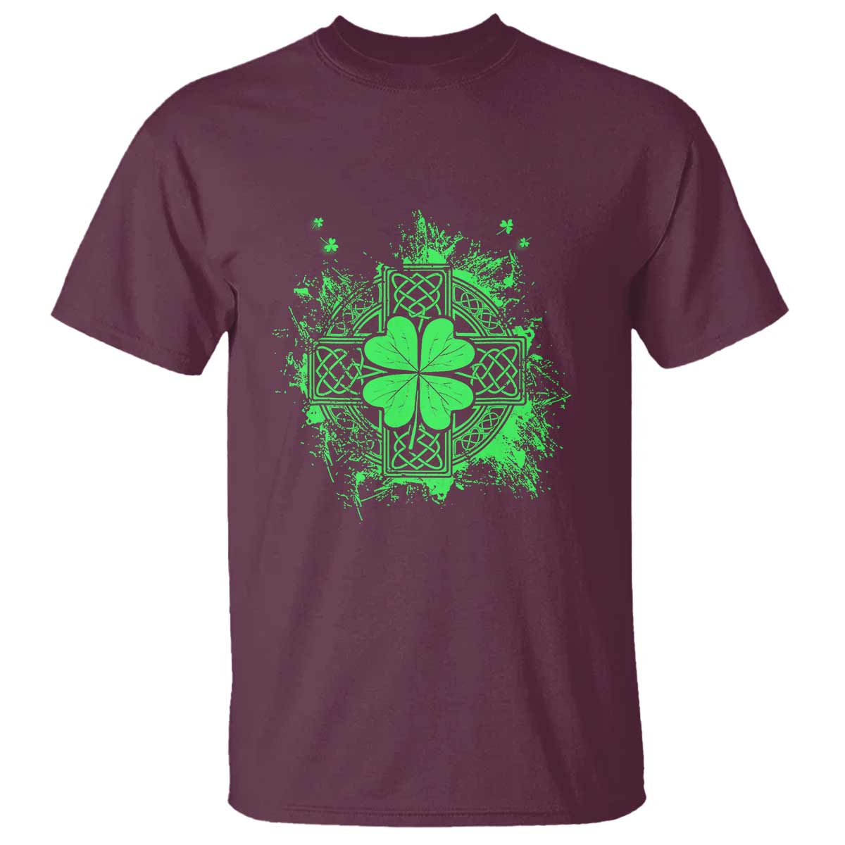 Celtic Knot Irish Shamrock T Shirt St Patricks Day