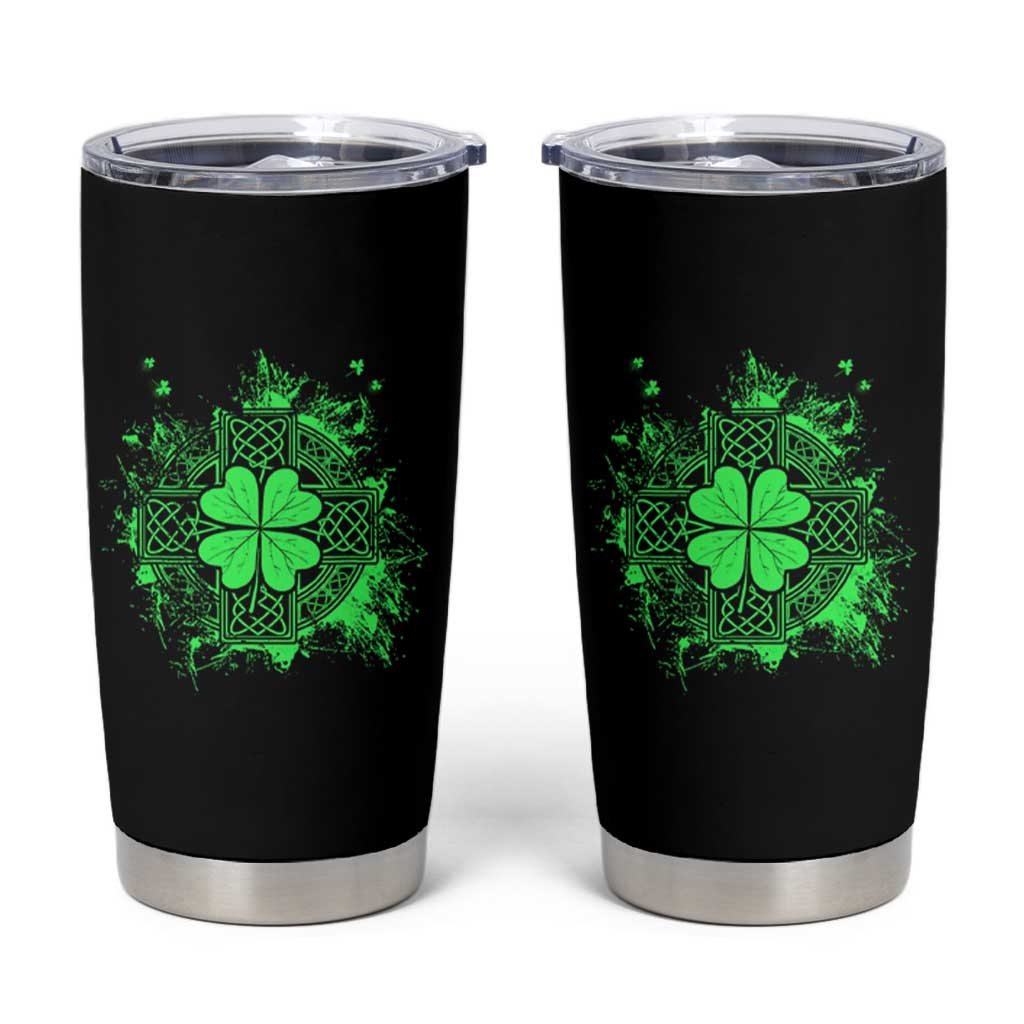 Celtic Knot Irish Shamrock Tumbler Cup St Patricks Day