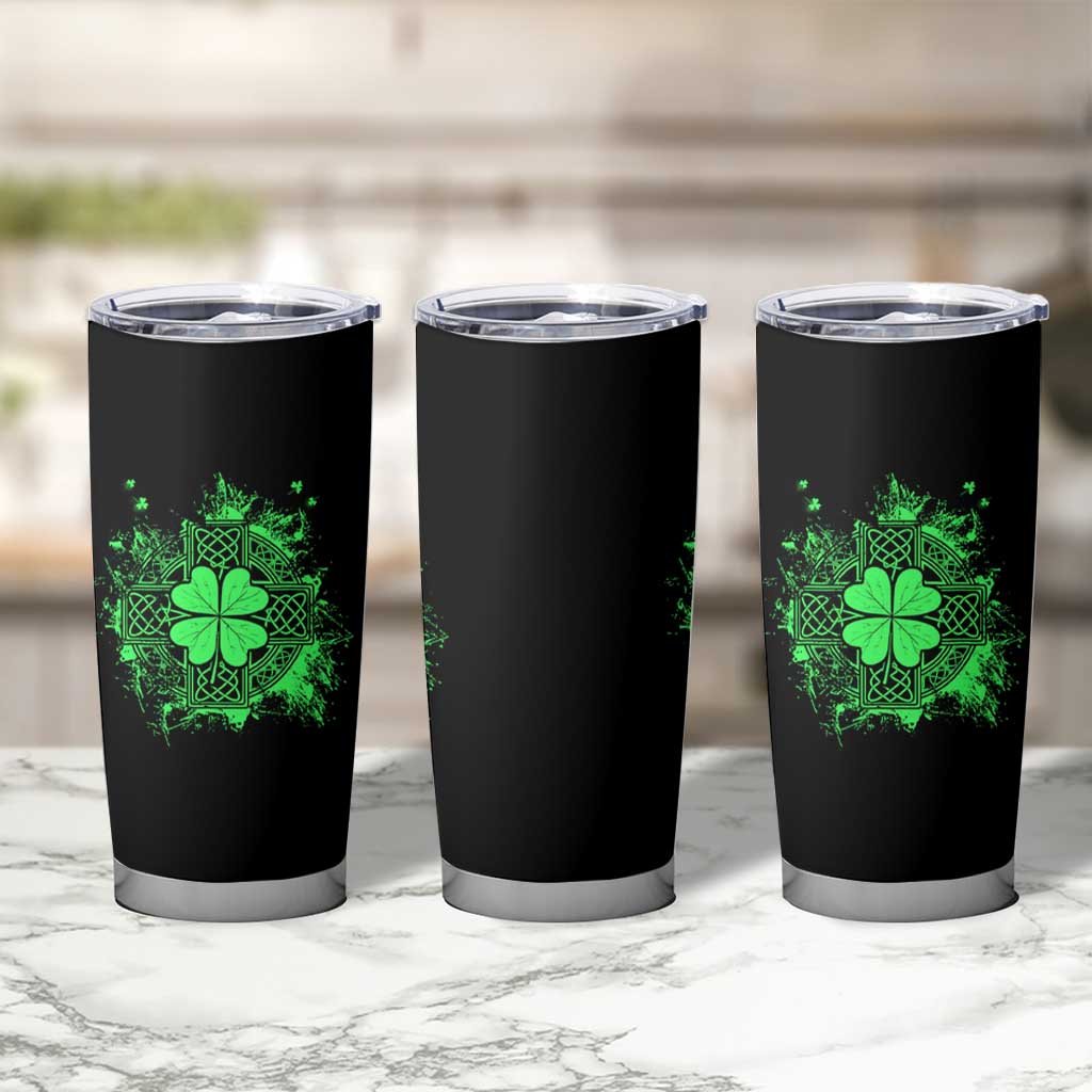 Celtic Knot Irish Shamrock Tumbler Cup St Patricks Day