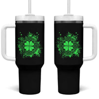 Celtic Knot Irish Shamrock Tumbler With Handle St Patricks Day