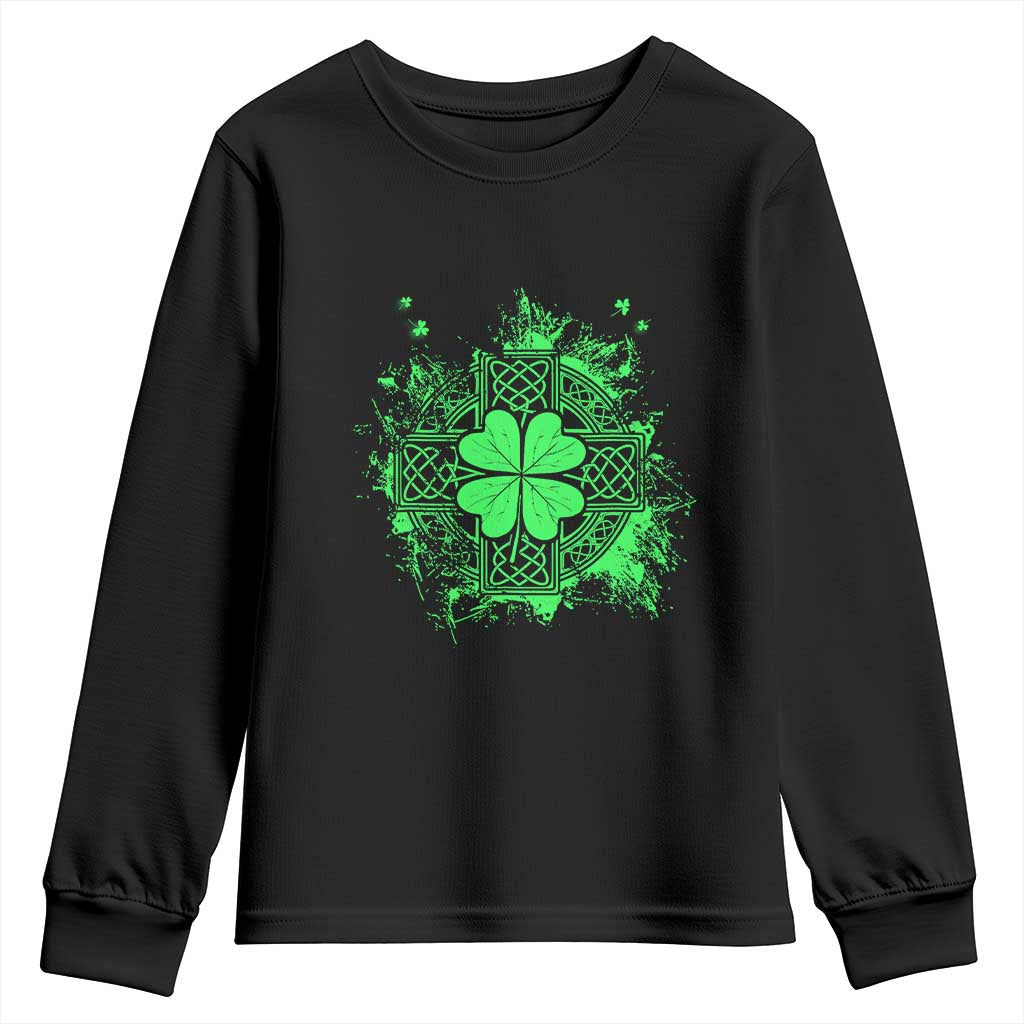 Celtic Knot Irish Shamrock Youth Sweatshirt St Patricks Day