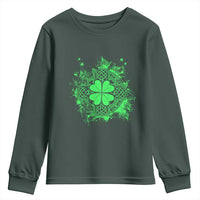 Celtic Knot Irish Shamrock Youth Sweatshirt St Patricks Day