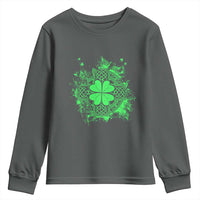 Celtic Knot Irish Shamrock Youth Sweatshirt St Patricks Day