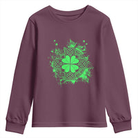 Celtic Knot Irish Shamrock Youth Sweatshirt St Patricks Day