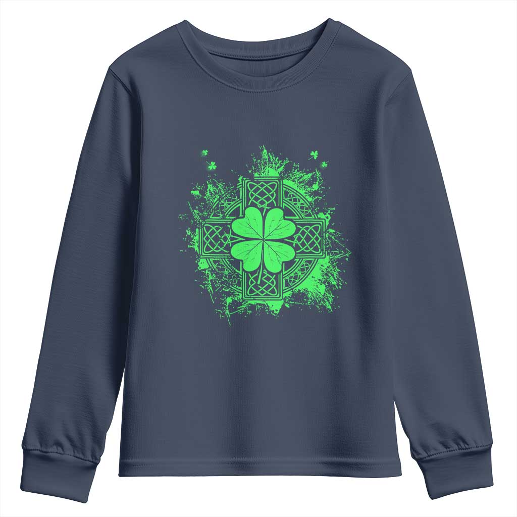 Celtic Knot Irish Shamrock Youth Sweatshirt St Patricks Day