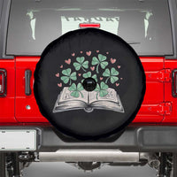 St Patricks Day Book Lover Spare Tire Cover Librarian Core Lucky Shamrocks