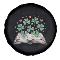 St Patricks Day Book Lover Spare Tire Cover Librarian Core Lucky Shamrocks