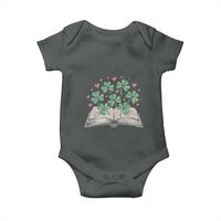 St Patricks Day Book Lover Baby Onesie Librarian Core Lucky Shamrocks